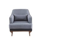 Sessel Modern Grau Wohnzimmer SitzmöBel Textil Design MöBel Einsitzer