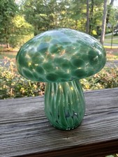 Vtg Mcm Mushroom Handblown Glass 70s Bedside Desk Lamp Atomic Psychadelic Murano