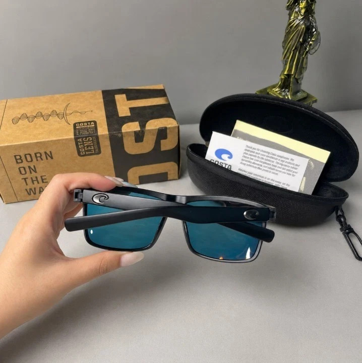 Costa Del Mar Rincon Sunglasses Black Frame Orange Mirror 580P Polarized NEW alternate view 3