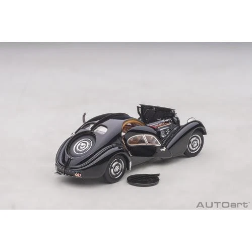 1:43 Autoart Bugatti 57Sc Atlantic 1938 Black AA50946 Modellino - Immagine 3 di 4
