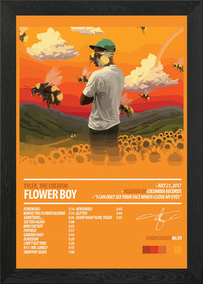 Tyler, der Schöpfer - Blumenjunge gerahmtes Wandbild Poster Leinwanddruck Bild