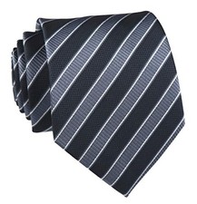 Men's Modern Striped Patterned Formal Ties College Daily One Size Dark Grey