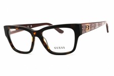 GUESS GU50126-052-53 Eyeglasses Size 53mm 15mm 140mm havana Women