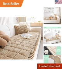 Pet Couch Cover Dogs Washable Non-Slip Couch Protector Pet Friendly Dog Mat f...