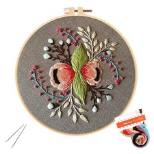 Embroidery Starter Kit Full Range of Stamped Cross Stitch Kits for Beginner I...
