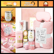 Relaxing Spa Gift Basket Set - Self Care Birthday Gifts for Women, Mom, Sister,