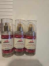 BATH AND BODY WORKS RASPBERRY HOLIDAY PIE BAR FINE FRAGRANCE MIST TRAVEL SIZE X3