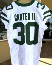 🏈 Michael Carter II GAME WORN 💪Jersey 10/06/24 Jets NFL Nike PSA Authenticated