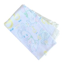 Vintage Pastel Baby Animals Nursery Receiving Blanket Cotton