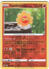Castform Sunny Form 022/198 Common Chilling Reign Pokemon Reverse Holo MP