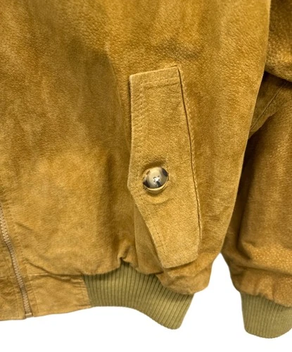 AUTHENTIC IMPORTS Leather Jacket Men's Size M Brown image 5