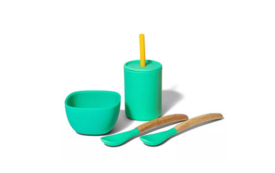 Avanchy La Petite Essential Gift Collection Baby Dish Set (Green)
