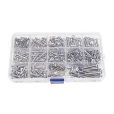 433Pack Multi-Size Hex Head Screws Nuts Assortment for Axial SCX6 4WD 1/6 RC Car
