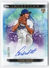 OWEN WHITE - RANGERS - ON CARD AUTO - ROOKIE - /299