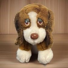 VTG Russ Berrie BAXTER Bassett Hound Dog Sad Eyes Toy Plush Stuffed Animal