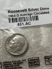 1964D Roosevelt Dime 90% Silver