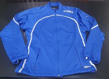 VVGC Retro Asics Electric Blue Cycling Jacket Size L