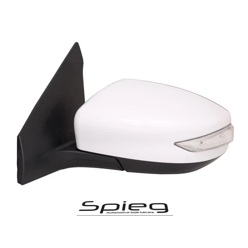 Side Mirror for 2013-2015 NISSAN SENTRA Power Heated Turn Signal WHITE DRIVER Lh