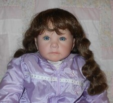 Playhouse ANDREA Doll Wig 14/15" LIGHT BROWN Very Long Wavy Curly Hair/Bangs NWT
