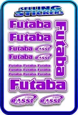FUTABA SERVO RADIO RX TX 2.4G FLIGHT REMOTE CONTROL STICKERS FASST PURPLE WHITE
