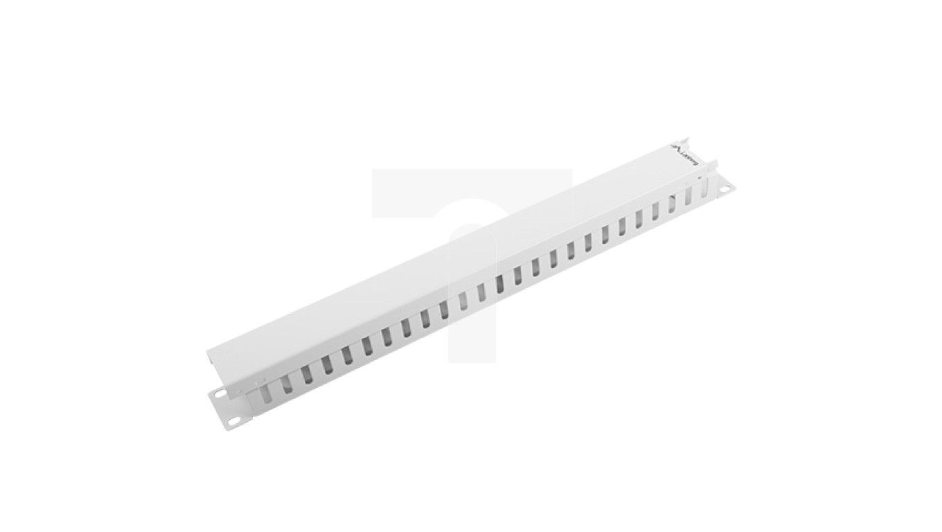 Cable organizer 19 1U with cap type A gray LENBERG AK-1201-S /T2UK
