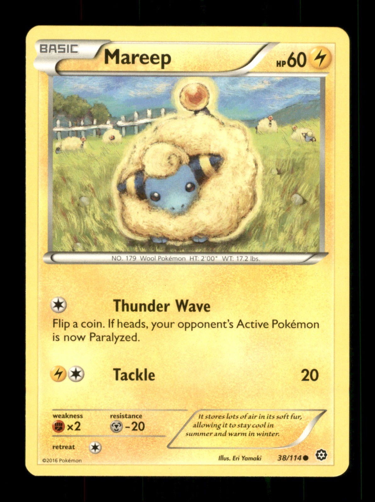 Mareep 38/114 Non-Holo Nintendo  Pokemon Trading Card TCG 