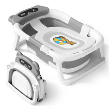 AVIDOR Baby Bathtub,Collapsible Bathtub for Newborn to Toddler,Durable Essential