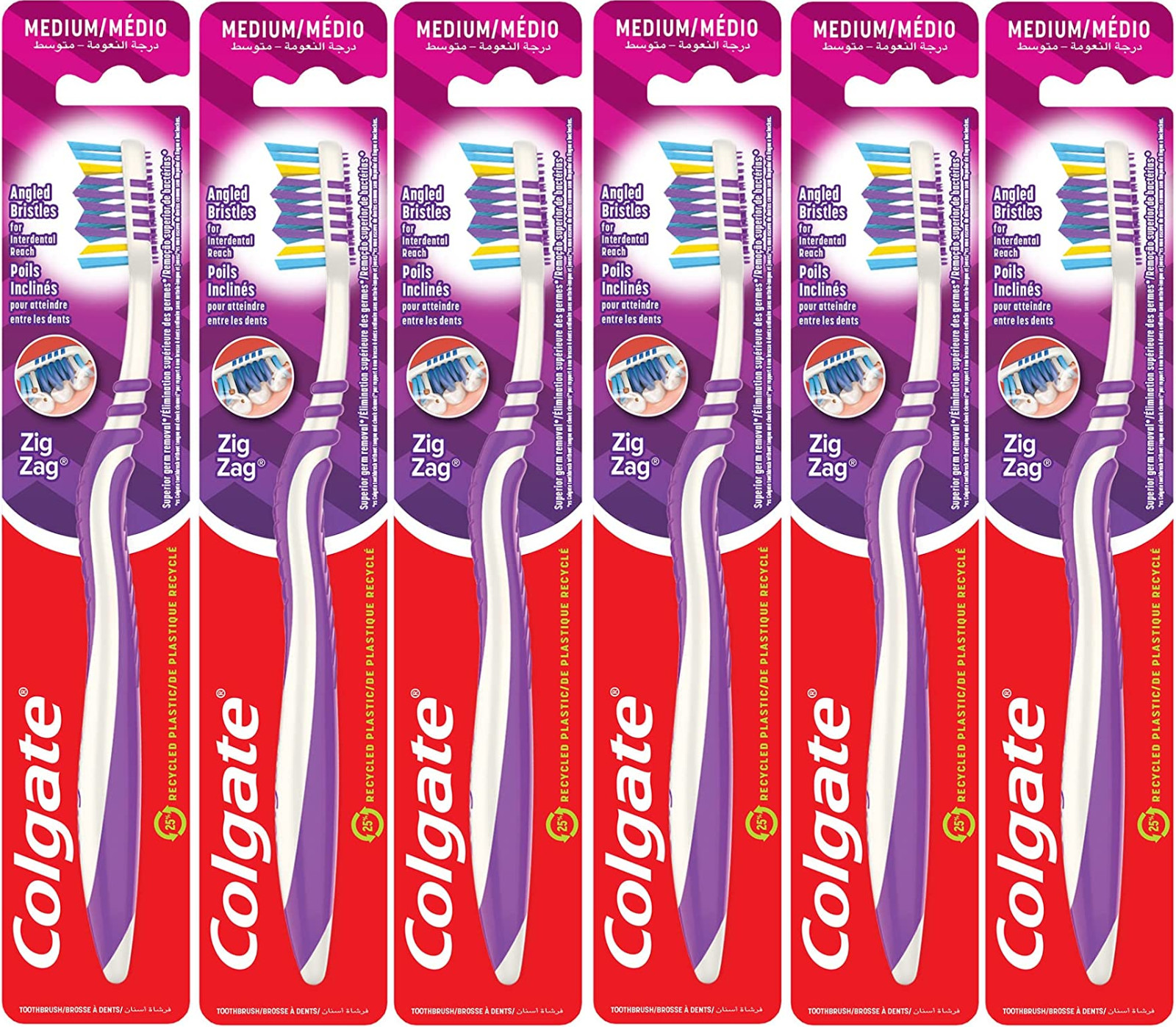 Colgate Zig Zag Plus Medium Toothbrush - Image 3