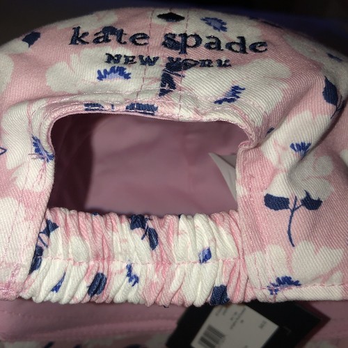 Kate Spade Pink Springtime Floral Print Baseball Cap Embroidered Logo OS NWT - Picture 13 of 16
