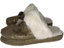 Michael Kors Grace Bow Caramel Natural Slide-On Slippers Women  s Size 5