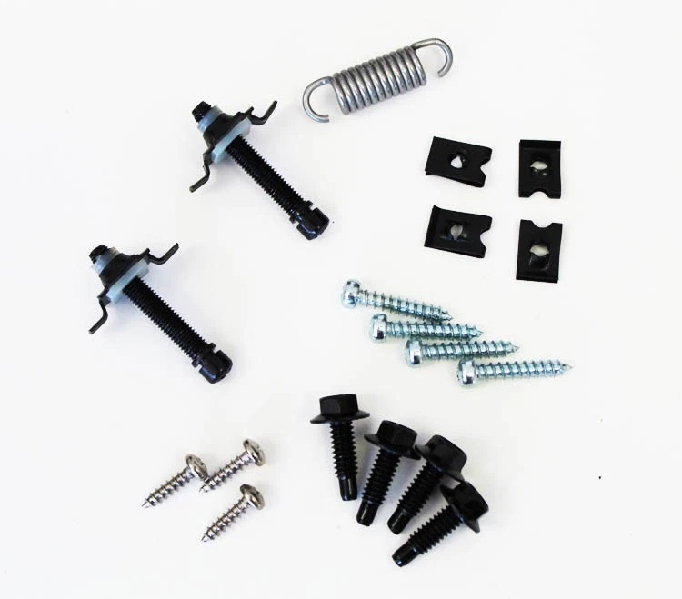 NEW! 1965 - 1966 Ford Mustang Headlight Bucket Retainer Ring, Hardware Set - Kit Foto 4 de 4