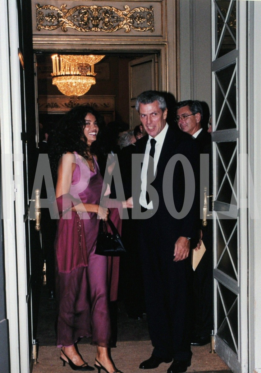 Vintage Press Photo Italy, Tronchetti Provera with Afef, 2000, Print 26x18  cm