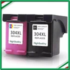 ✅ KIT 2 COMPATIBLE HP 304 XL BLACK CARTRIDGES + COLOR DESKJET PRINTER 3700 3720 ✅
