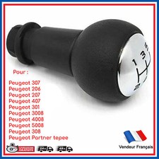 Pommeau Levier de Vitesse 5 Vitesses Chrome prévu pour Partner Tepee depuis 2008