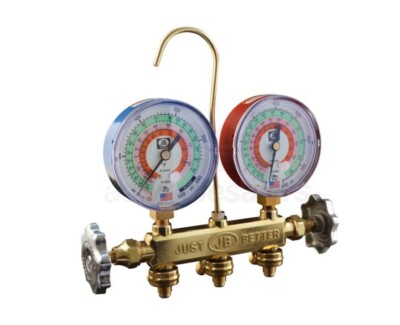 JB Industries Patriot 22225 2-Valve Brass Charging & Testing Manifold 