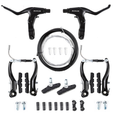 MTB Linear Pull V Brake Calipers Road Bike Brakes Lever with Front Rear Brakes eBay