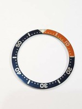 NEW BLUE/ORANGE FLAT BEZEL INSERT NEMO STYLE LARGE DIVERS SKX007/6309-7040 /7002