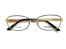 Marcolin EYEWEAR MA5009 005 Gold/Black Flex Hinge 56-16-140