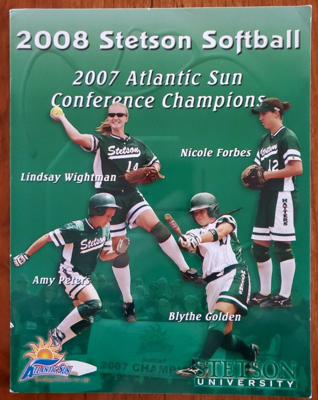 2008 STETSON HATTERS SOFTBALL MEDIA GUIDE: LINDSAY WIGHTMAN, NICOLE FORBES