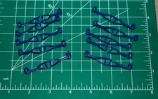 x10 Dark Blue Navy Blue Facemasks Old Style Football Gumball Helmets OPI QB Mini