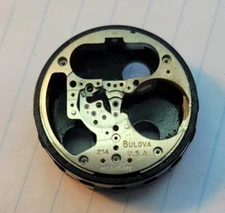 Vintage Bulova Accutron 214 Part 709 Movement Pillar Plate USA M7 1967 'D'