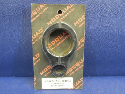 NOS ModQuad Racing Black Vertical Flag Mount KRF750 Teryx KRF800 KRT750 ...