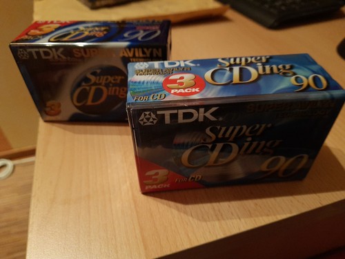 Lot De 3 Cassettes TDK Super CDing 90 - Chrome Type II - 1996 - Neuf