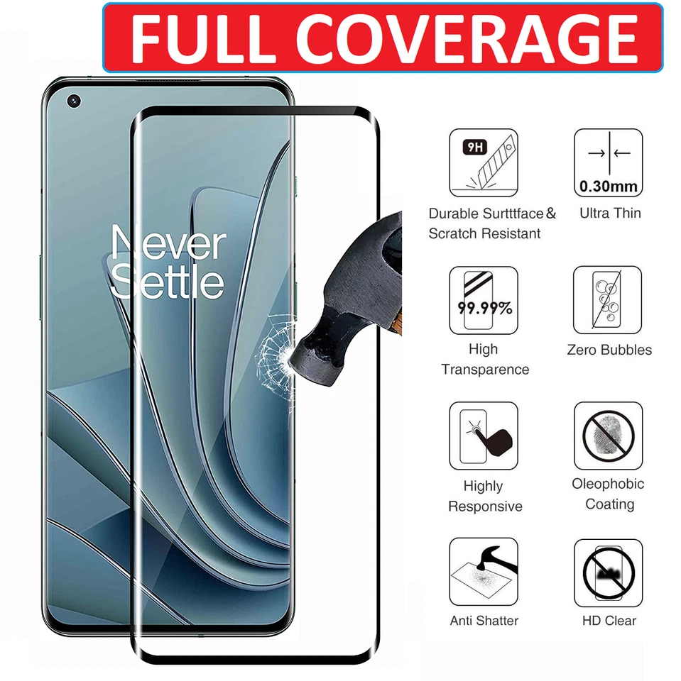 2X Full 3D Curved Screen Protector For Oneplus 7 Pro 8 Pro 9 10 11 12 13 Pro - Image 2 of 4