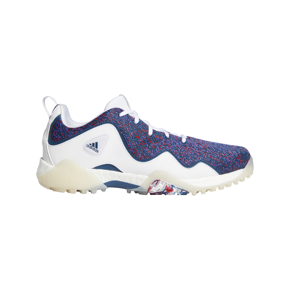 adidas red white and blue golf shoes
