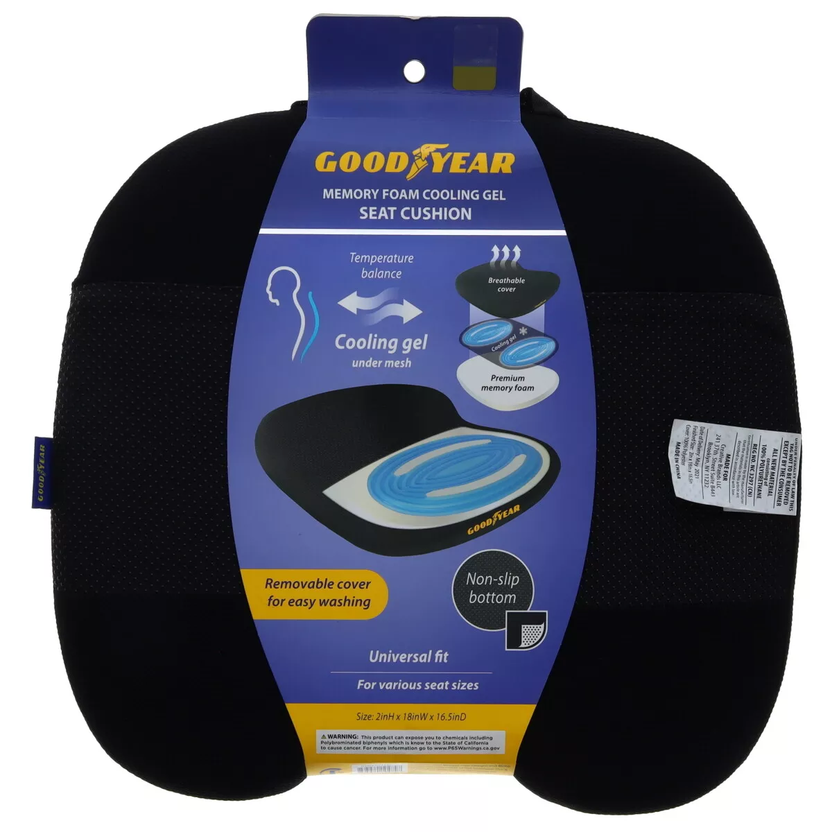 Goodyear GY1143 Gel Seat Cushion