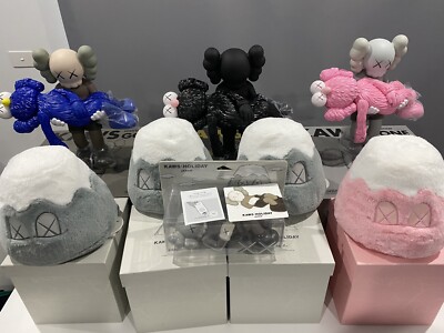 KAWS HOLIDAY JAPAN Mt.Fuji Gray Plush Soft Toy Exclusive Japan