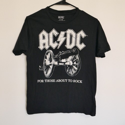AC/DC Men's Small Black 100% Cotton Short Sleeve T-Shirt | eBay
