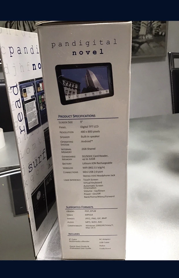 Pandigital Novel 9” Color LCD Multimedia eReader Tablet iPad Barnes & Nobles 📖 - Image 4 of 4