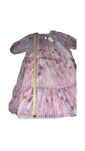 Melloday NWOT Women's Floral Chiffon Mini Dress Sz M New With Tags - Picture 6 of 7